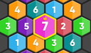 Hexagons: three in a row