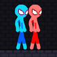 თამაში Red and Blue Stickman Rope