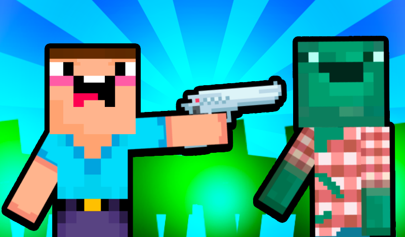 Noob vs Pro vs Zombies game cover