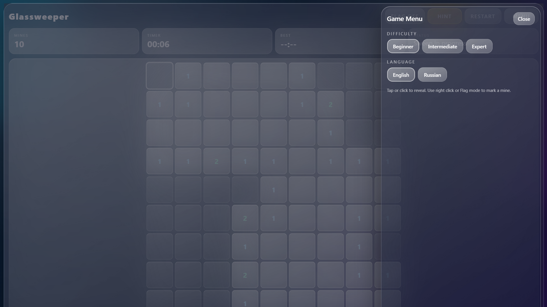 Glassweeper — screenshot 2