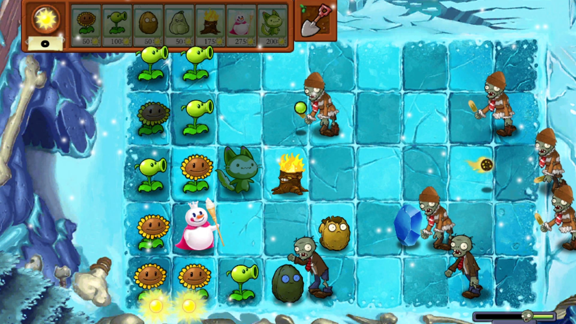 Plants vs Zombies. Hack screenshot