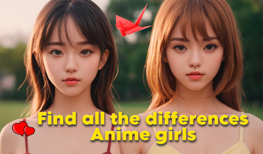 Find all the differences. Anime girls.