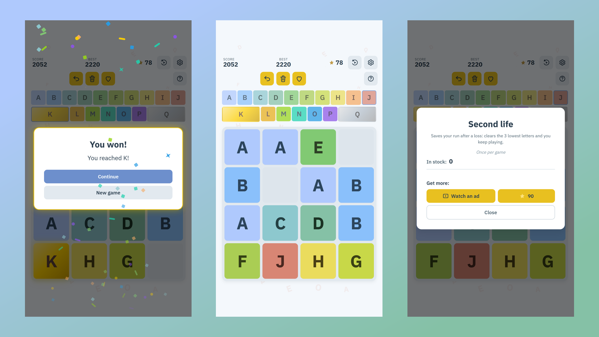 2048 Alphabet screenshot 5