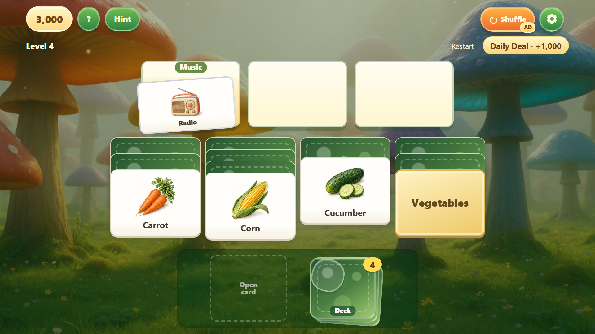 Word Solitaire: Sort It All Out screenshot 1