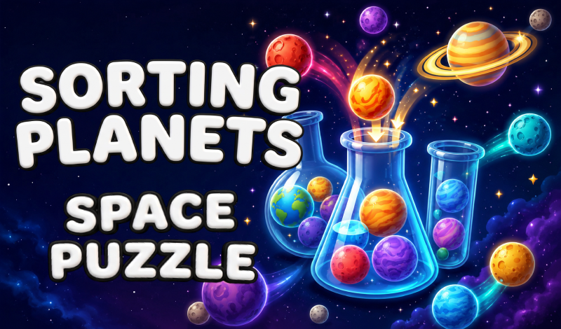 Sorting Planets Space Puzzle game cover