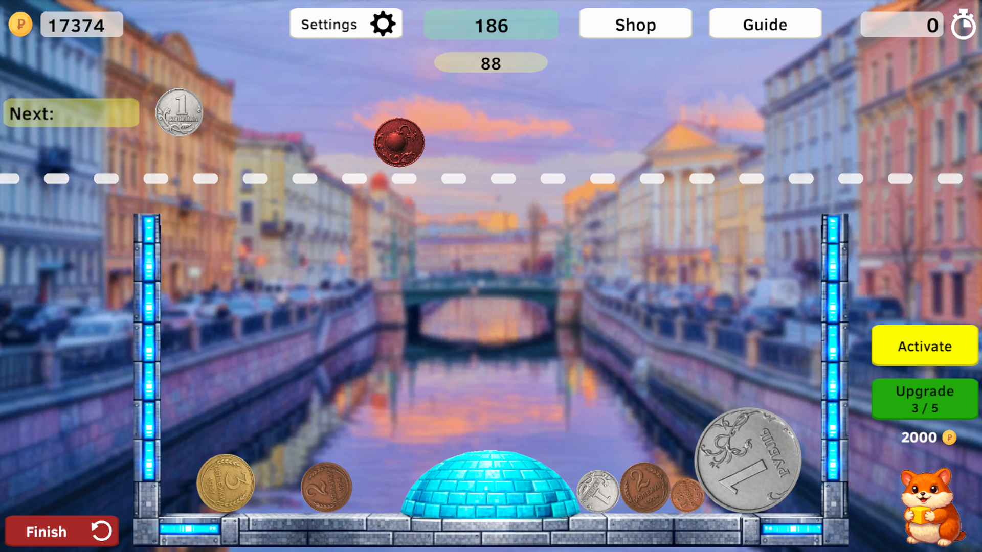 Combine Russian rubles to reach 100 rubles — screenshot 4