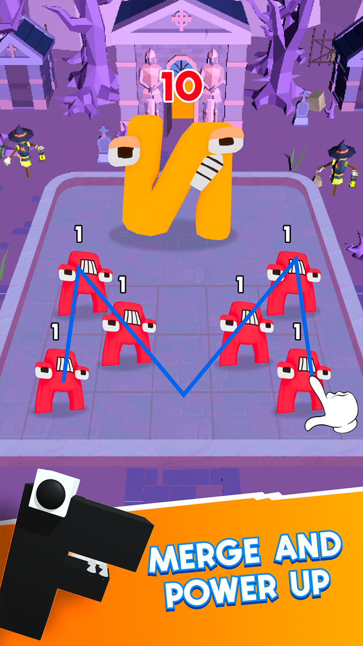 Alphabet Merge and Fight screenshot 6