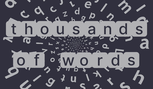 Thousands of words  loading=