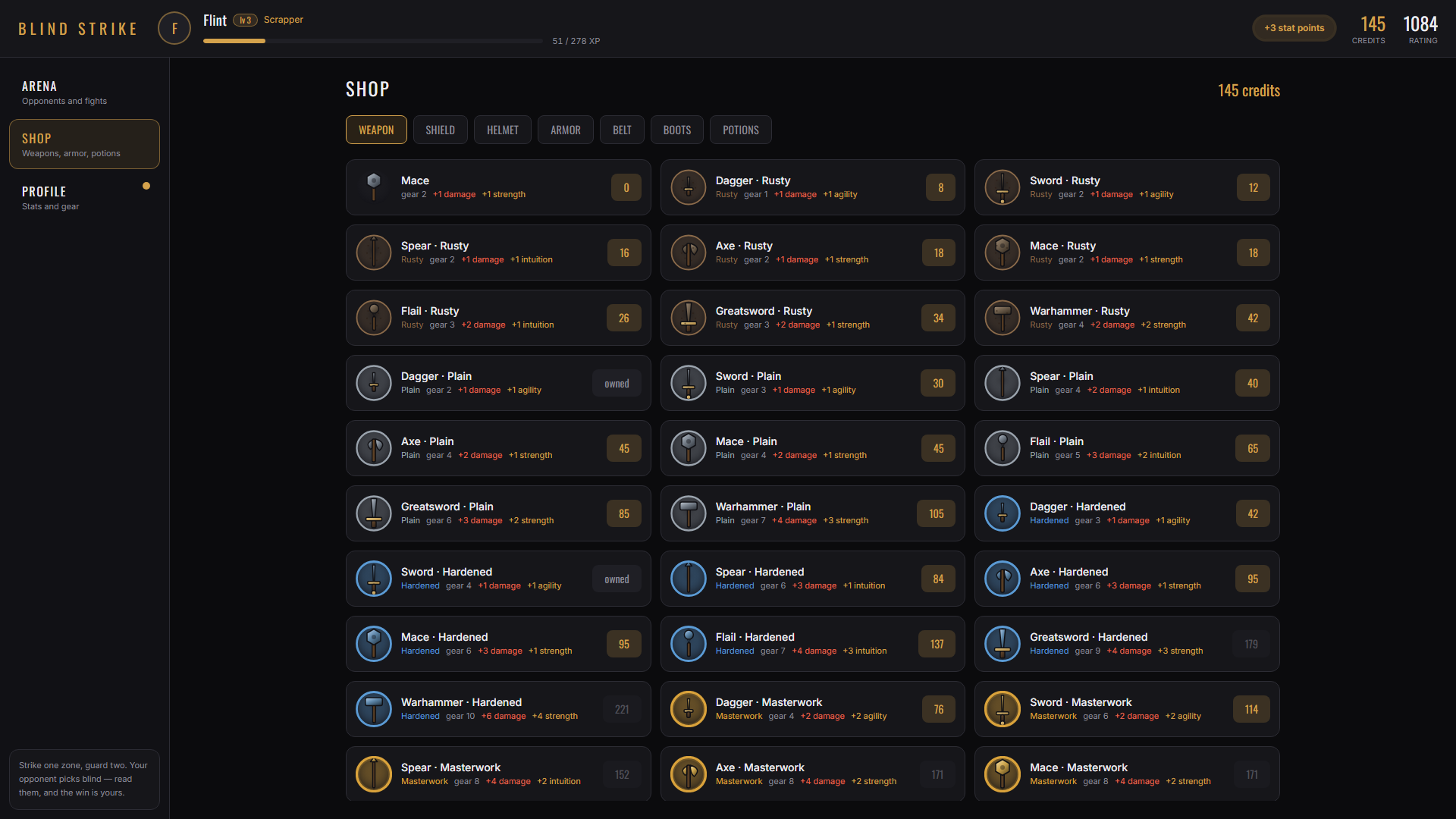 Blind Strike — screenshot 3