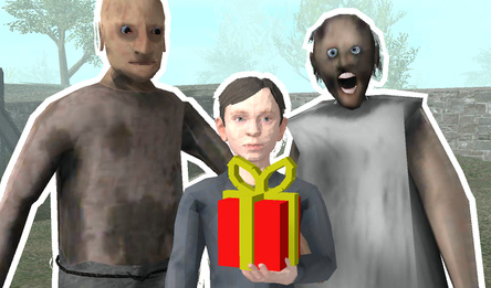 Schoolboy and Granny: Birthday