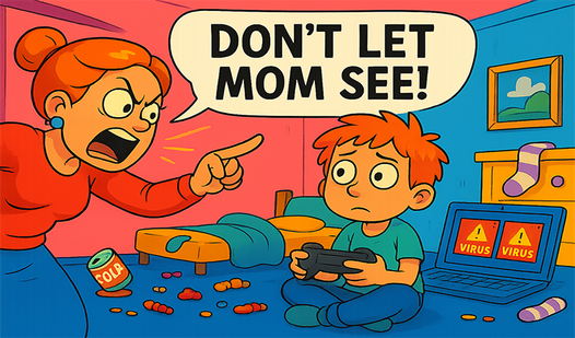 Don't Let mom see!