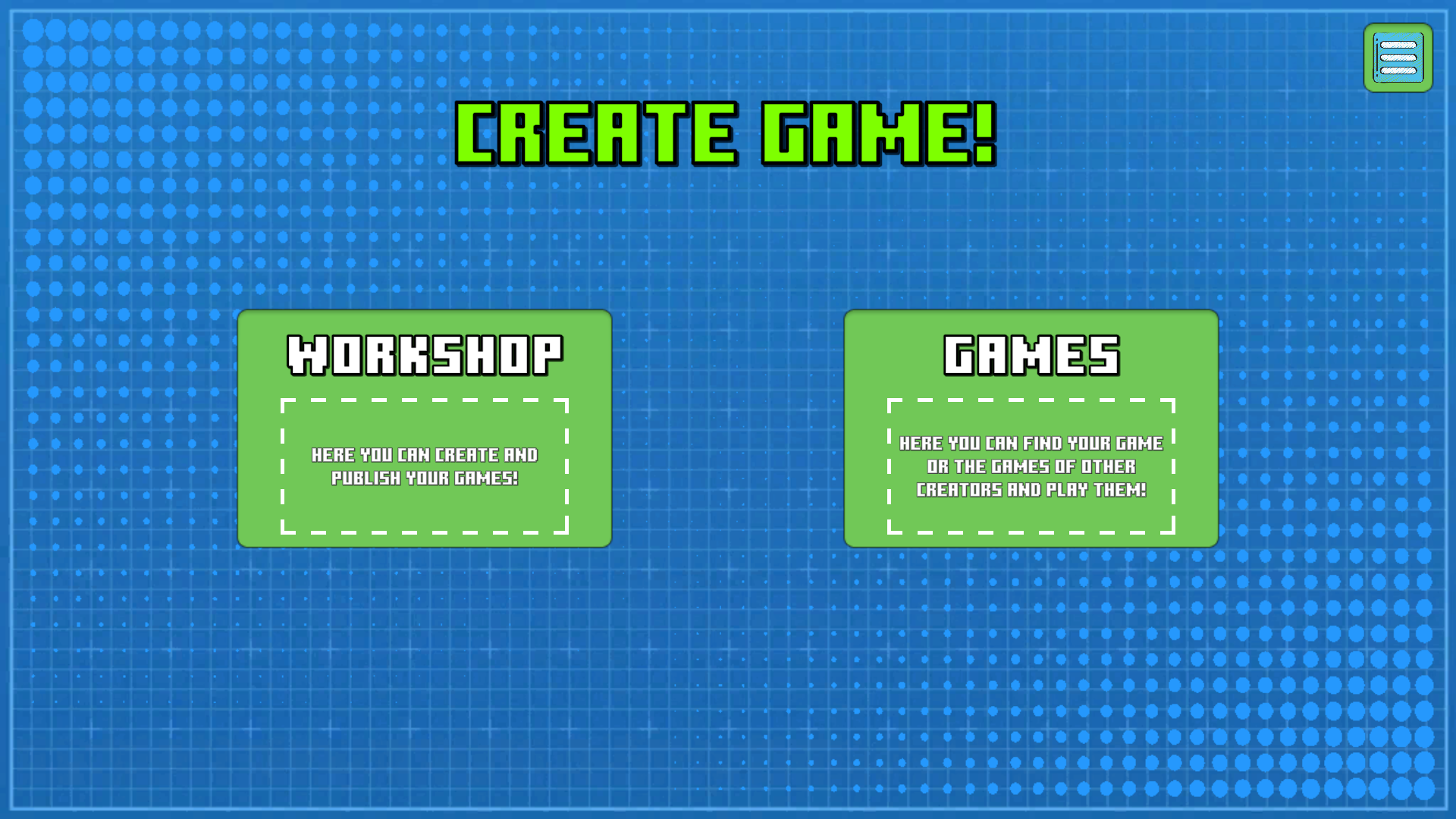 Create game! screenshot