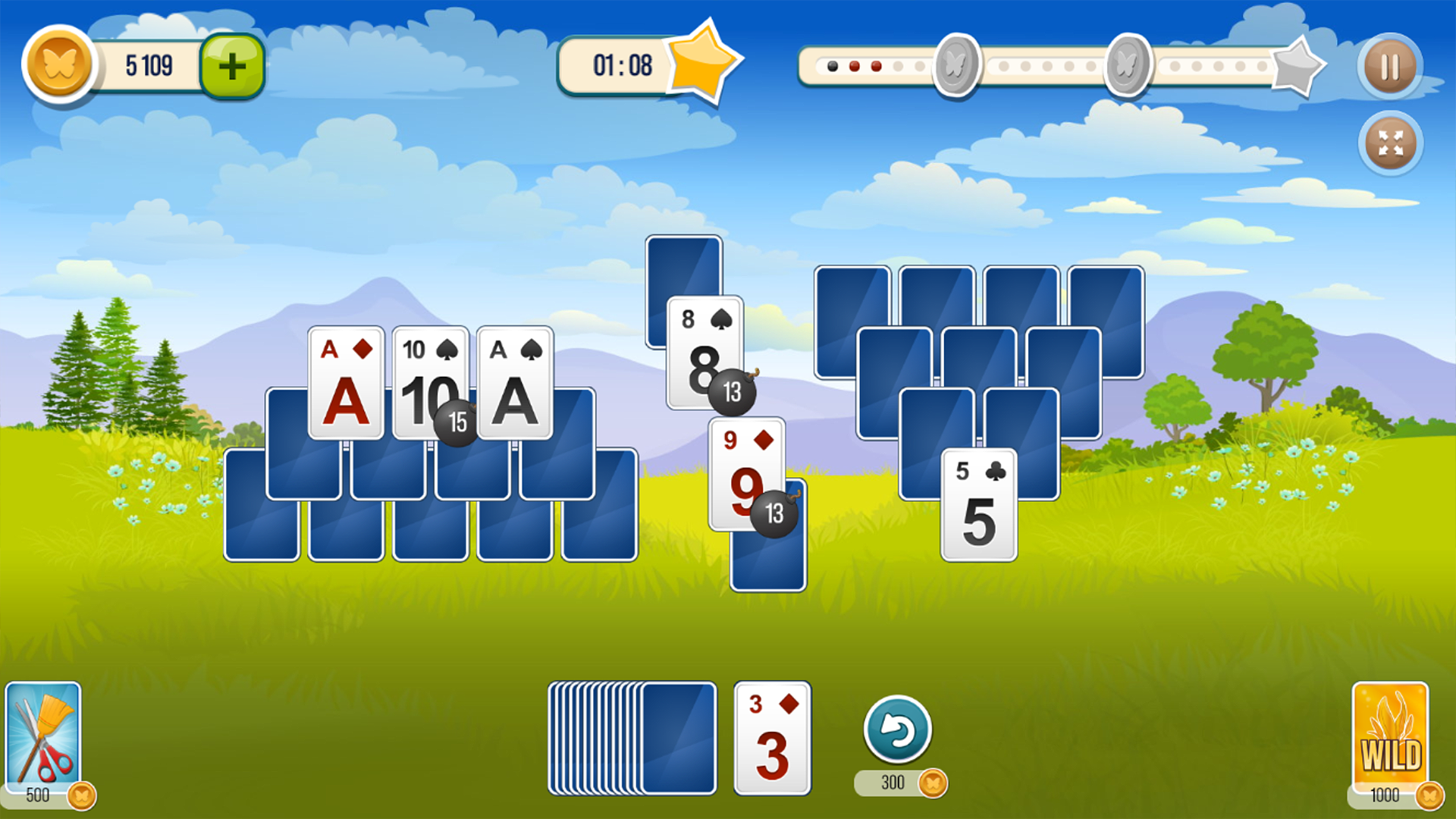 Solitaire TriPeaks Garden screenshot