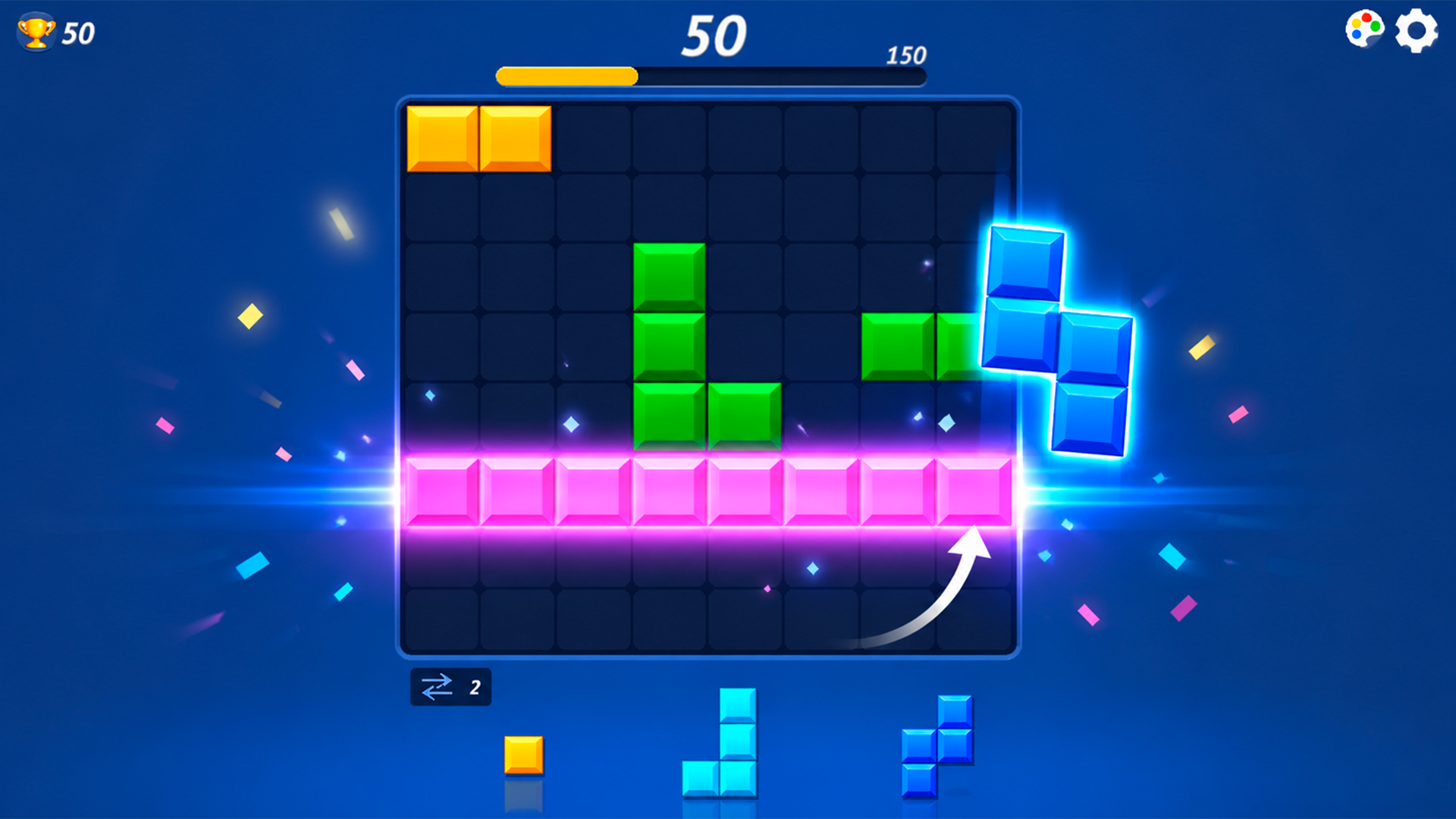 BLOCKY BLAST puzzle — screenshot 1