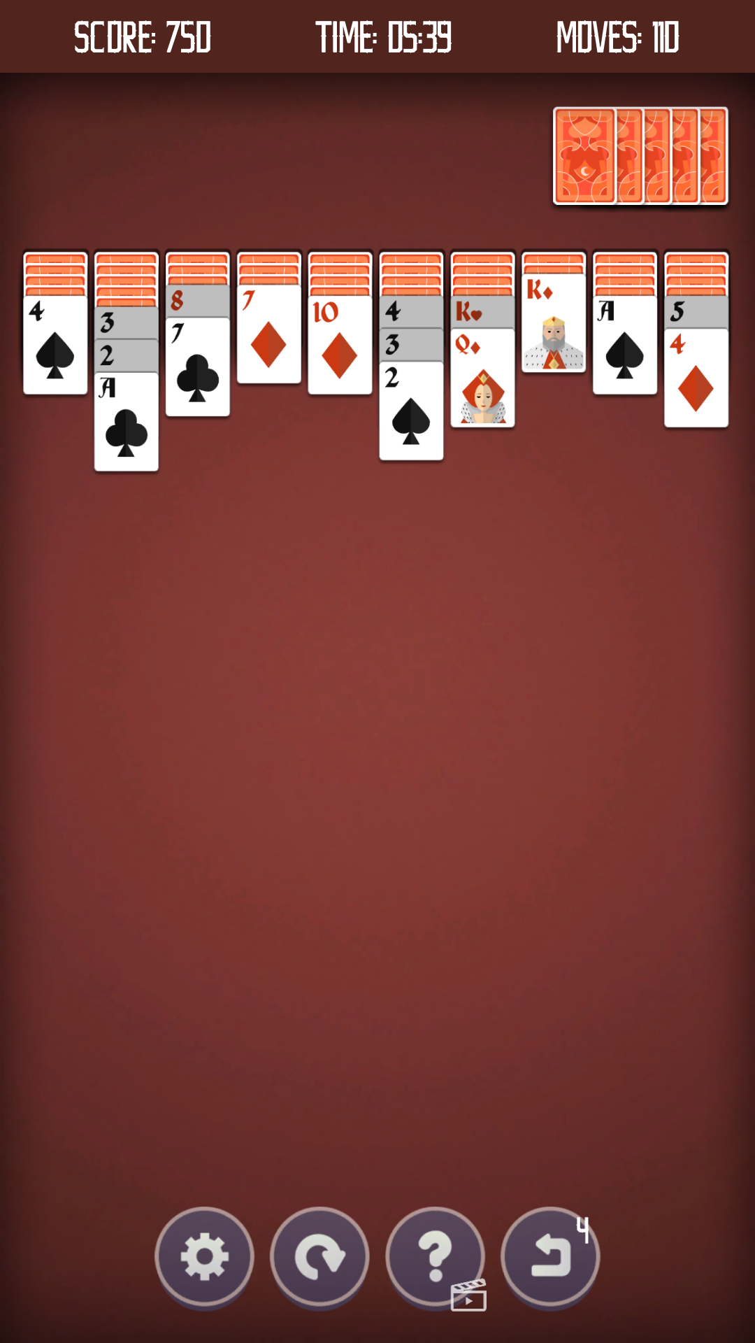 Spider Solitaire Four Suits screenshot 6