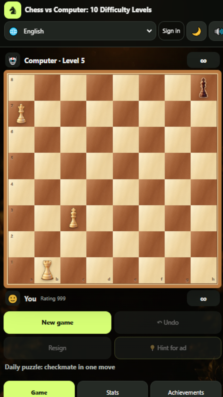 Chess vs Computer: 10 Difficulty Levels screenshot 4