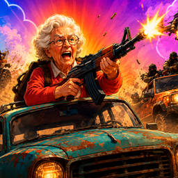 Granny with a machine-gun: Apocalypse