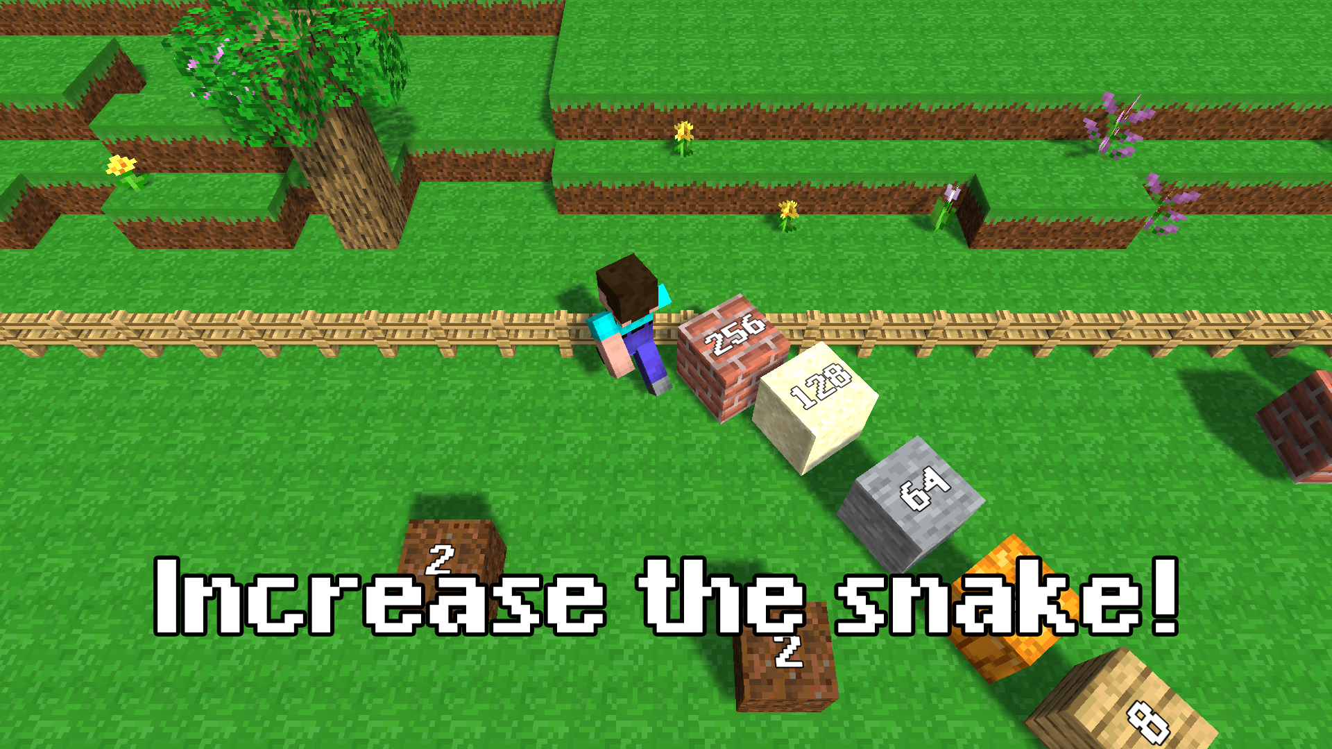 Noob snake 2048 screenshot