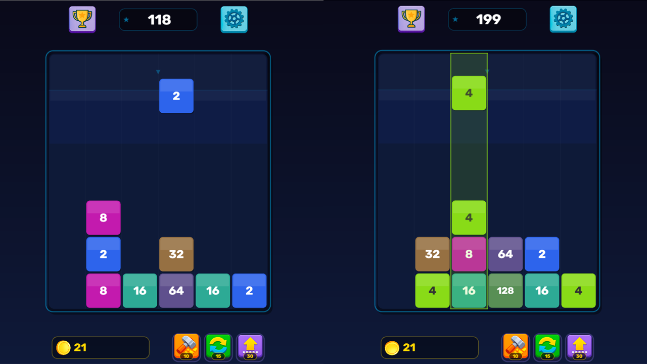 2048 Block Drop — screenshot 1