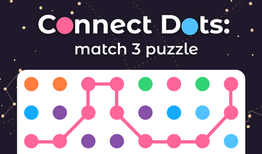 Connect dots: match 3 puzzle