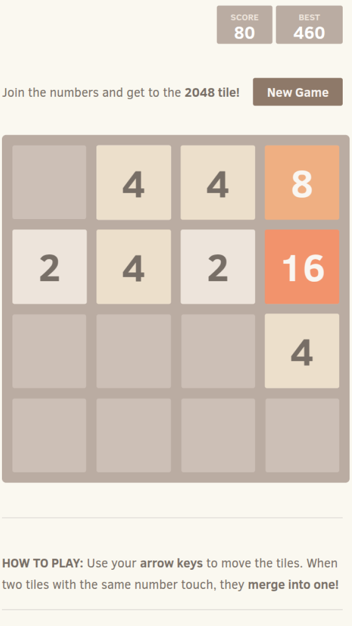 2048 Numerical Puzzle: The Square of Numbers screenshot 7