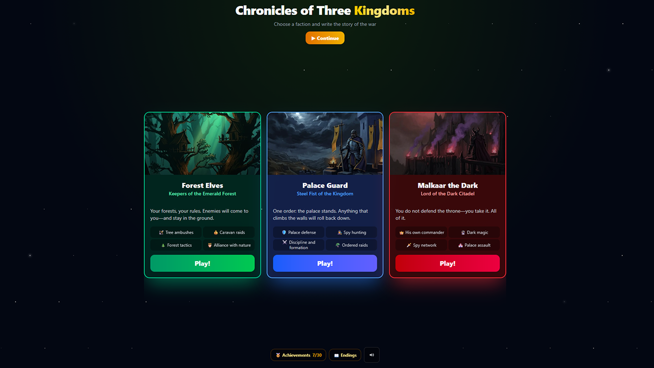 Chronicles of Three Kingdoms — screenshot 1