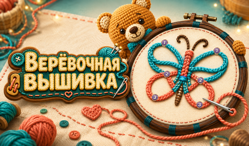 Верёвочная вышивка game cover