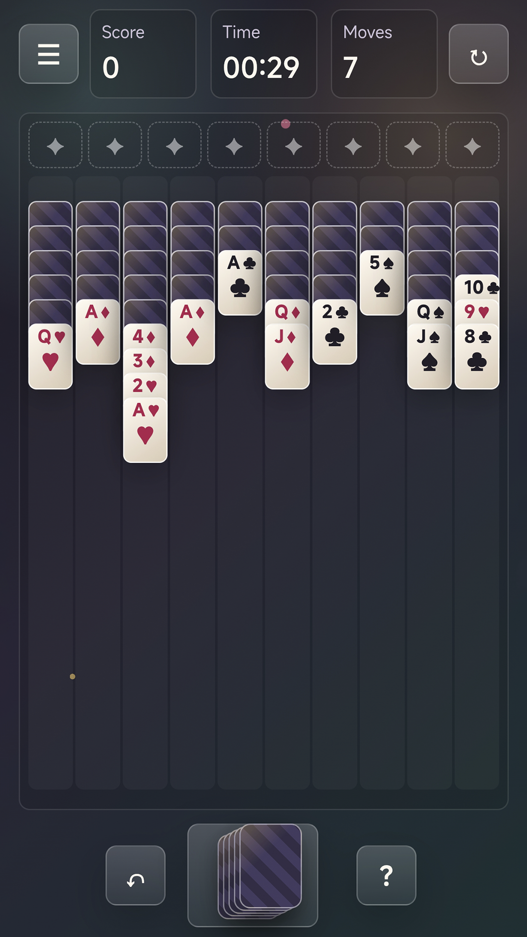 Spider Solitaire: Constellations screenshot 6