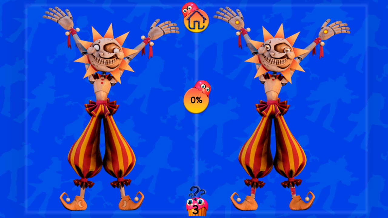 FNaF find all 10 differences screenshot