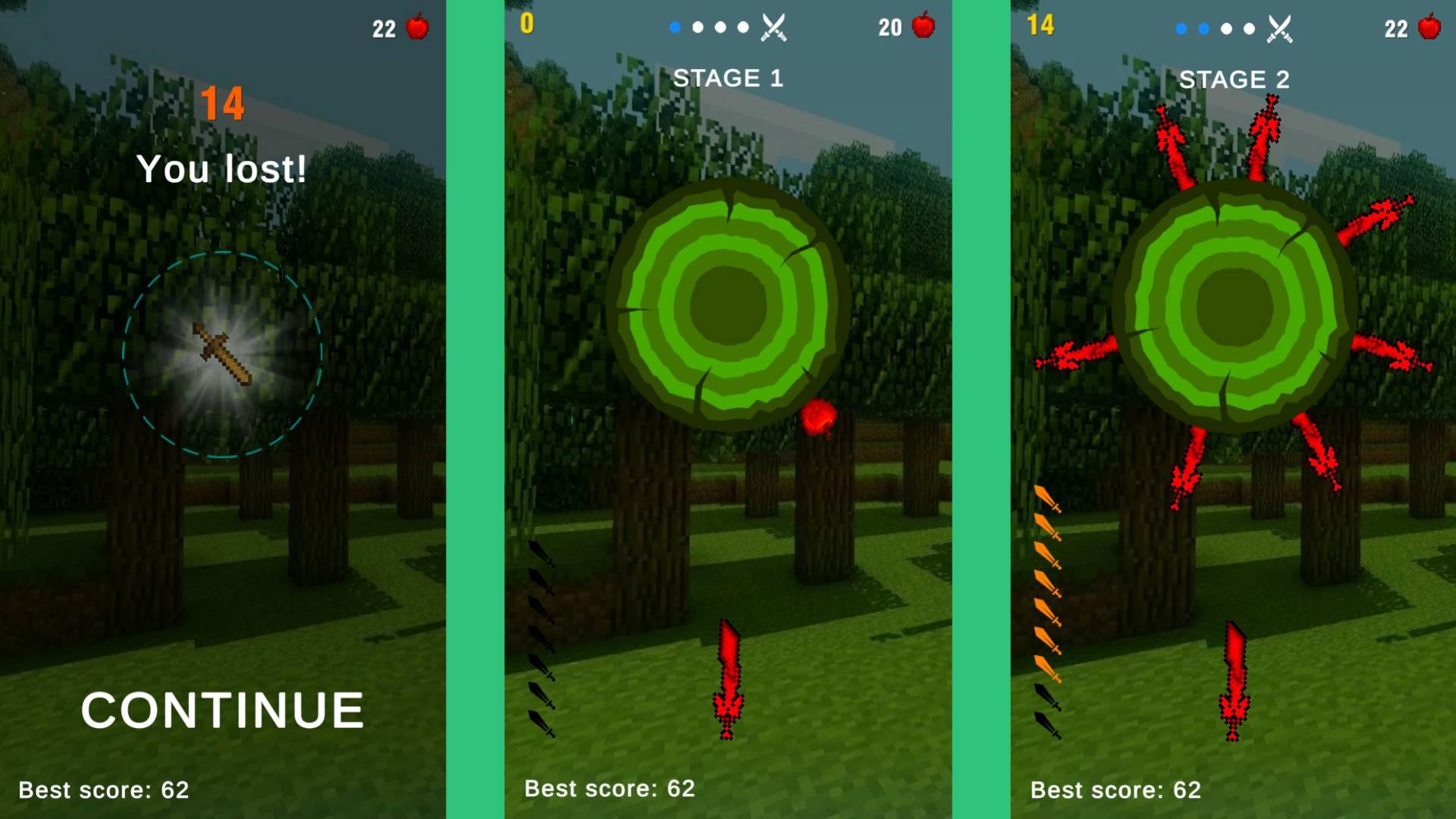 Knife Throwing 2D screenshot