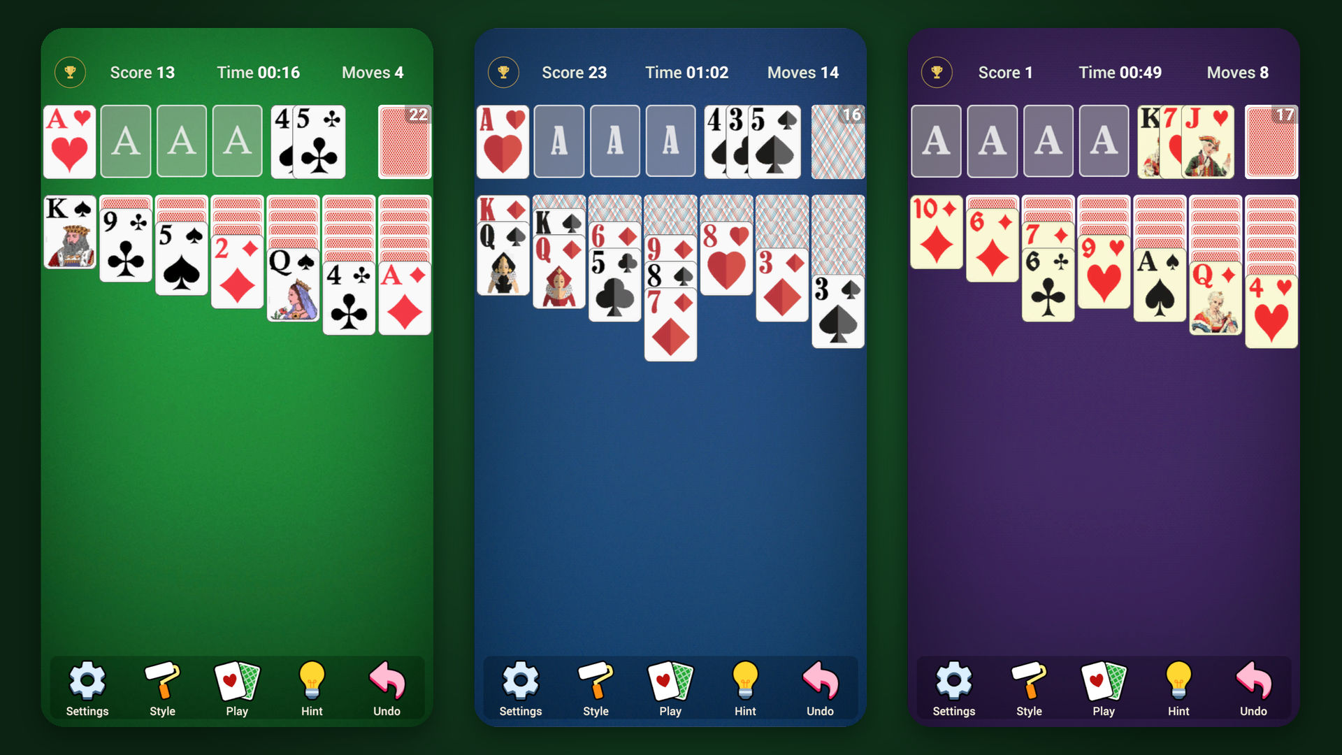 Solitaire Klondike - Classic Cards screenshot 1