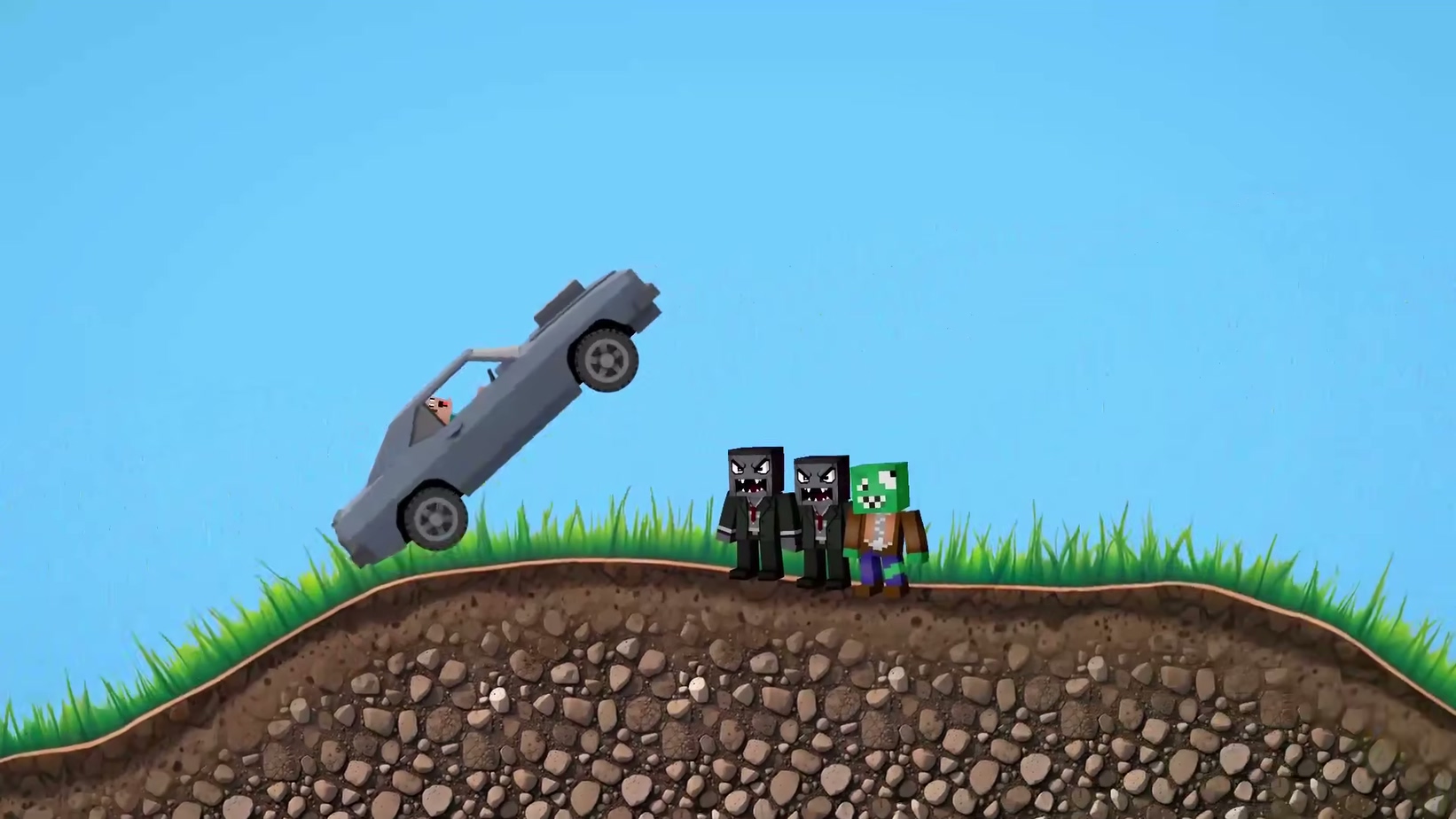 Noob in a Car vs Zombies — screenshot 1