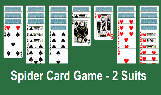 Spider Card Game - 2 Suits