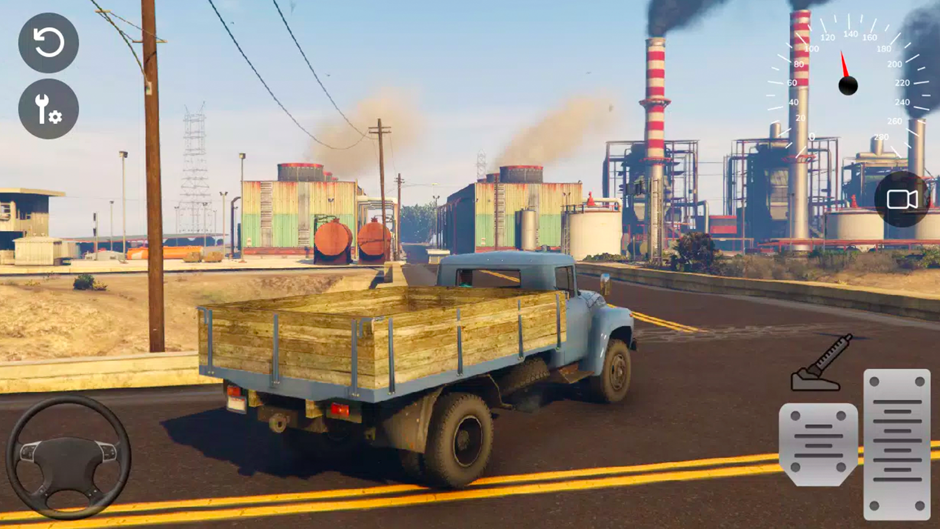 Simulator of a powerful truck ZIL 130 screenshot