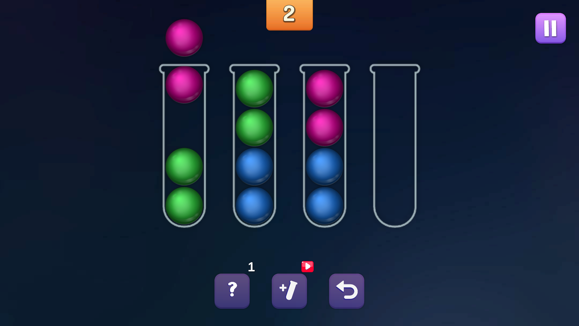 Sort Colored Balls Puzzle screenshot