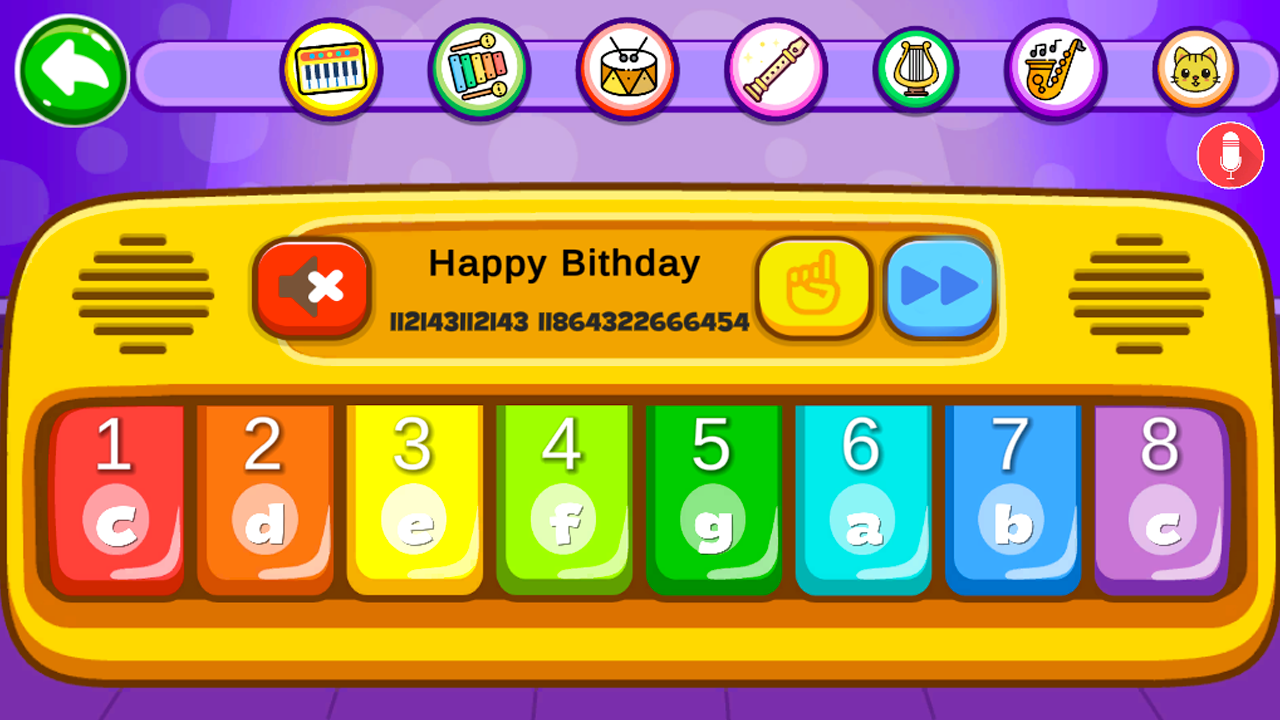 Paino for kids screenshot