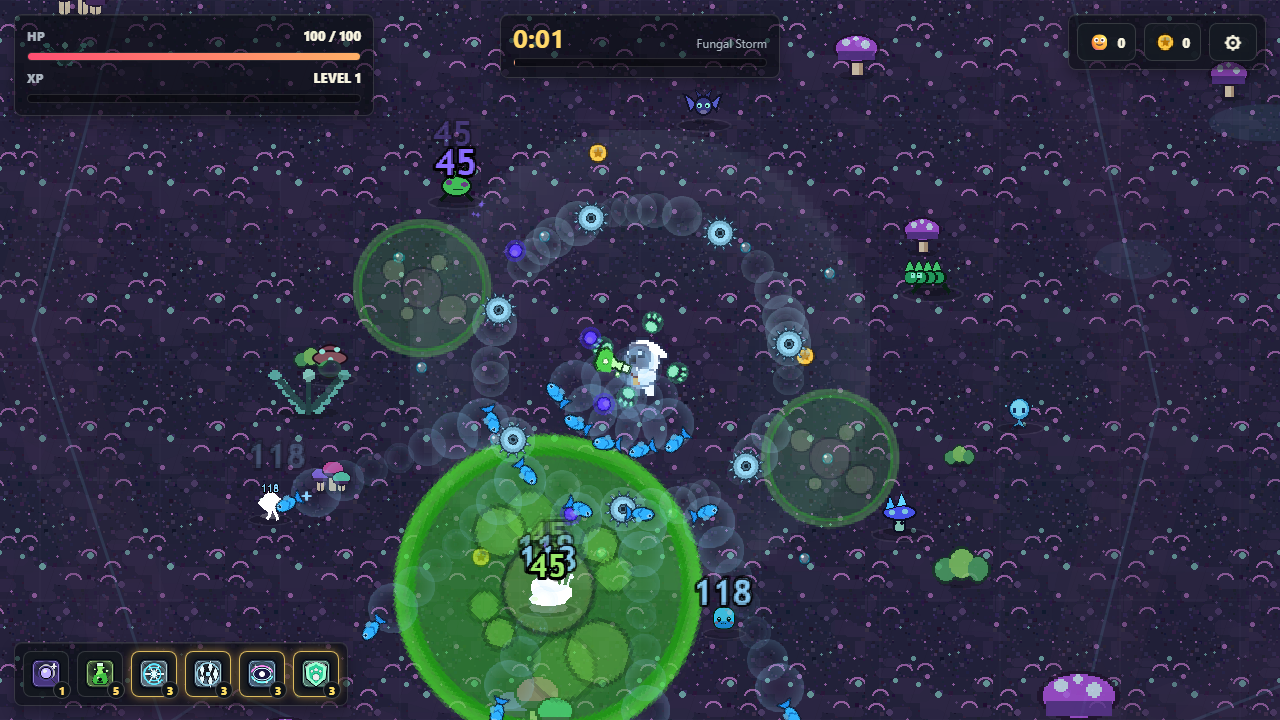 Magic Cat vs Slimes screenshot