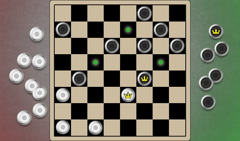 Russian Checkers vs. computer game cover