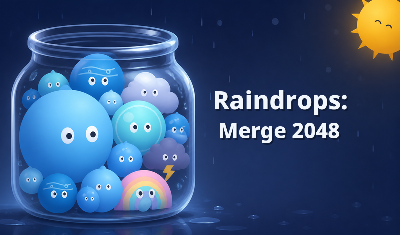 Raindrops: Merge 2048 game cover