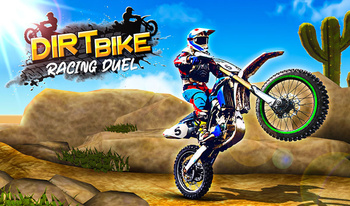 Dirtbike-Rennduell