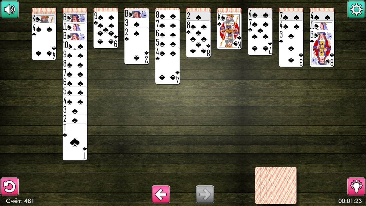 Пасьянс Паук: Советские Карты — screenshot 1