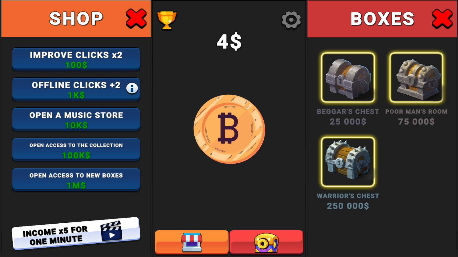 Clicker: Favorite games! — screenshot 1