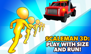 ScaleMan 3D: Play with Size and Run!