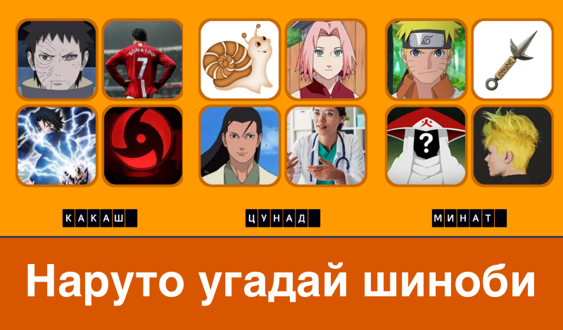 Наруто угадай шиноби game cover