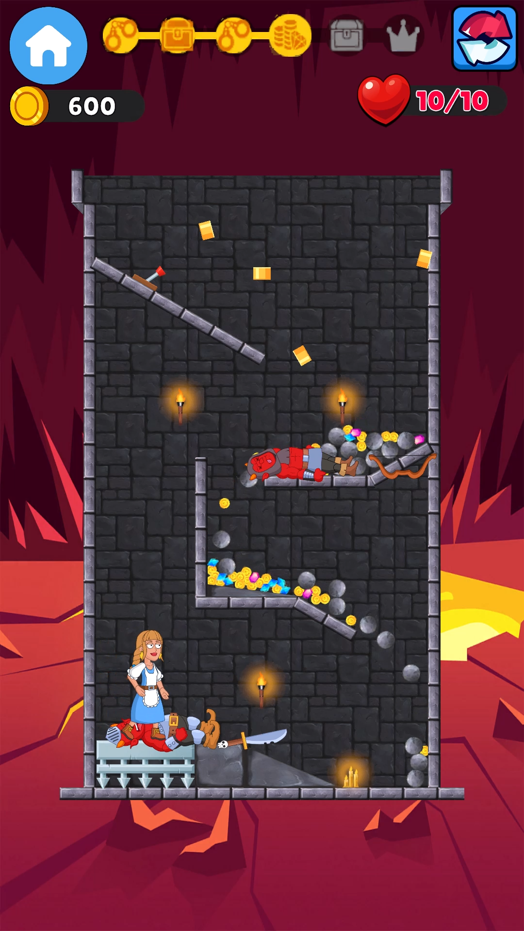 Hell Puzzles: Save the Princess screenshot 7