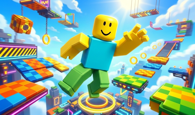 Obby Parkour: Online with friends game cover