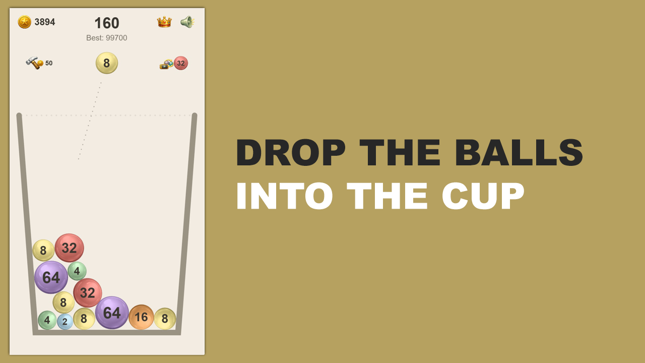 Balls in a glass — screenshot 1