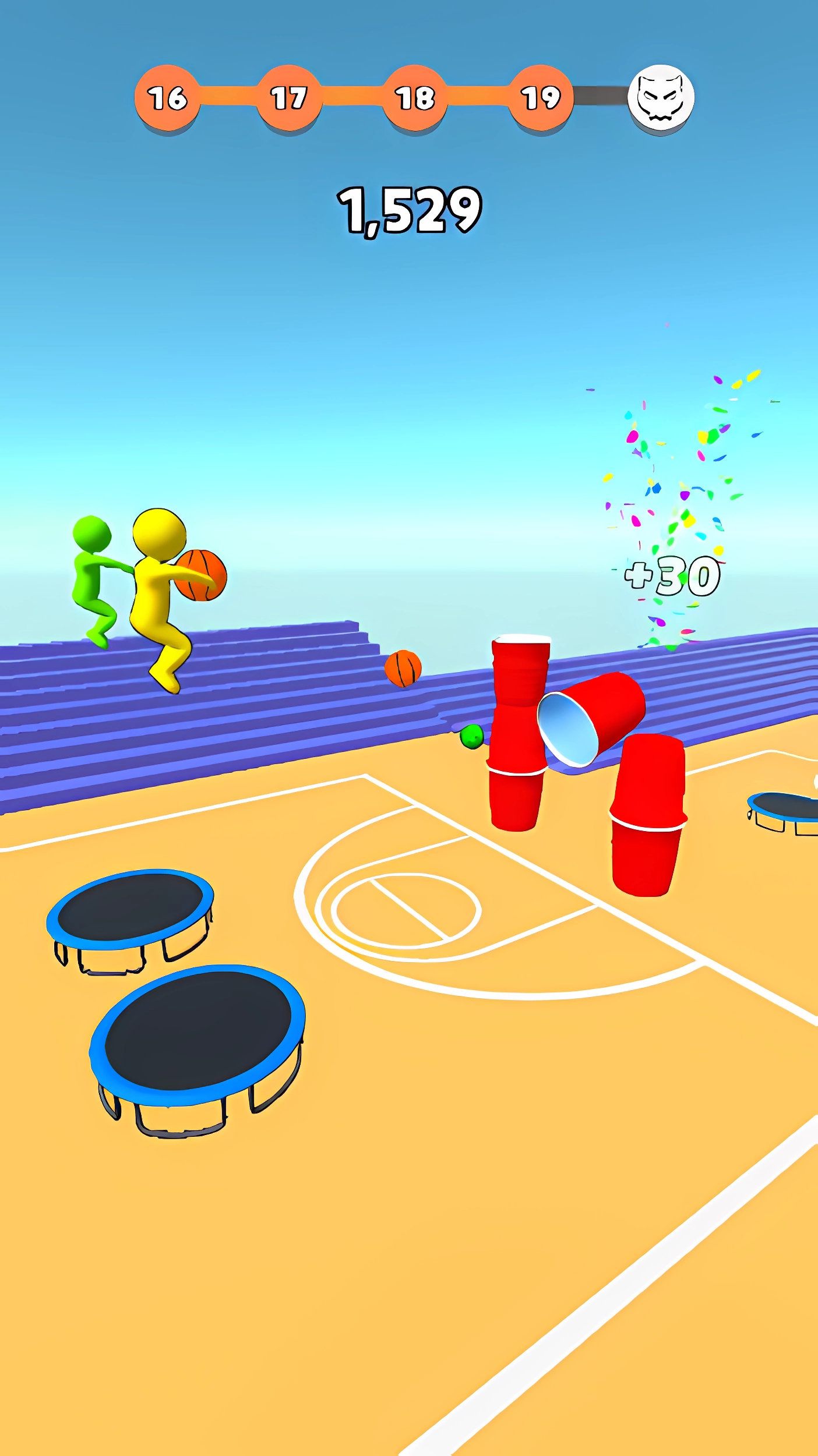Trampoline Basketball 3D screenshot 12