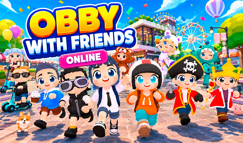 Obby with Friends Online game cover