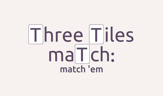 Three Tiles maTch: match 'em (GMD tarapyndan): Playhop On Onlaýn mugt oýna